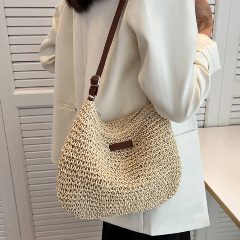 Straw Beach Bag