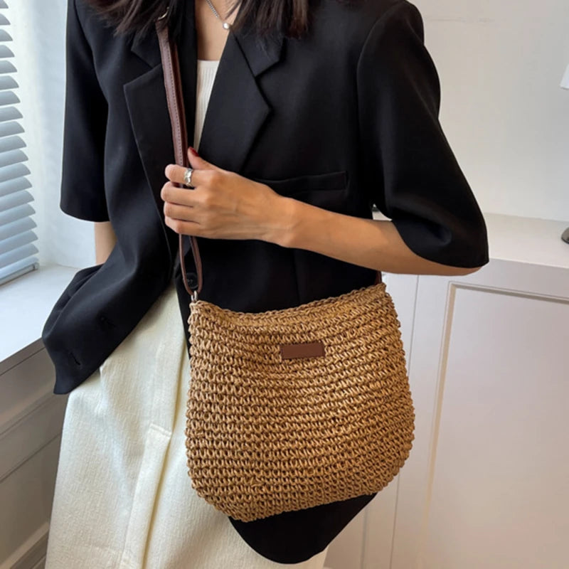 Straw Beach Bag