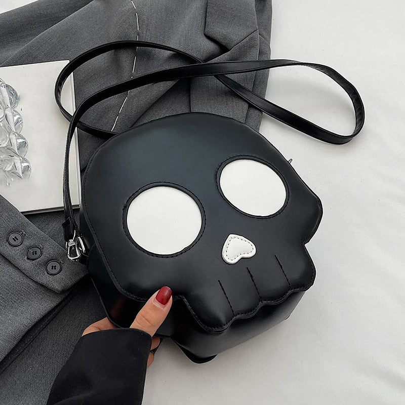 Skull style crossbody bag