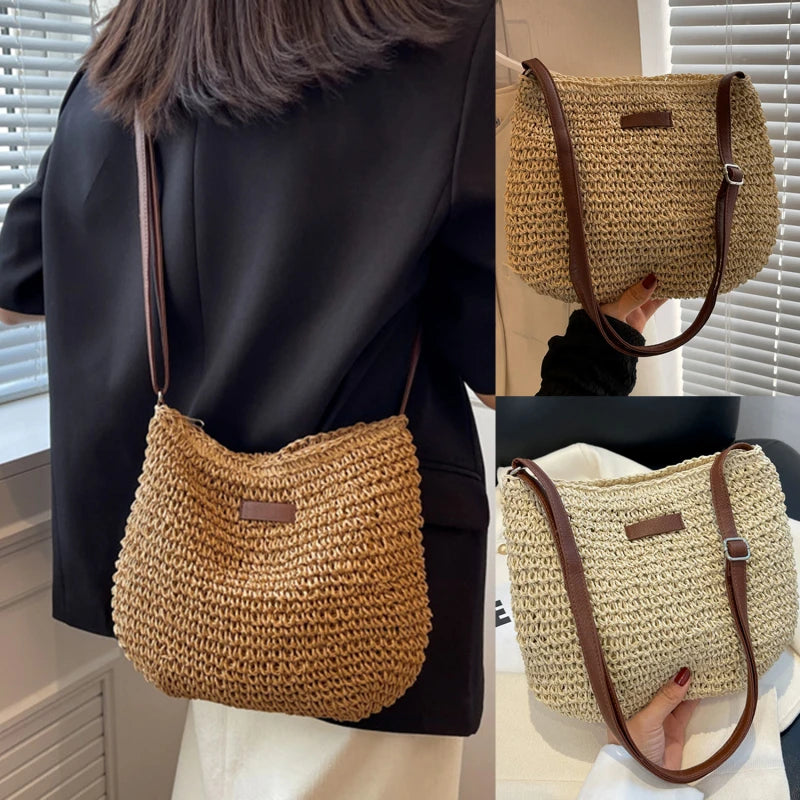Straw Beach Bag