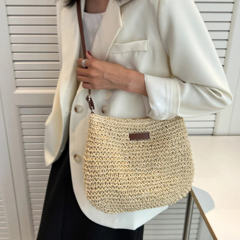 Straw Beach Bag