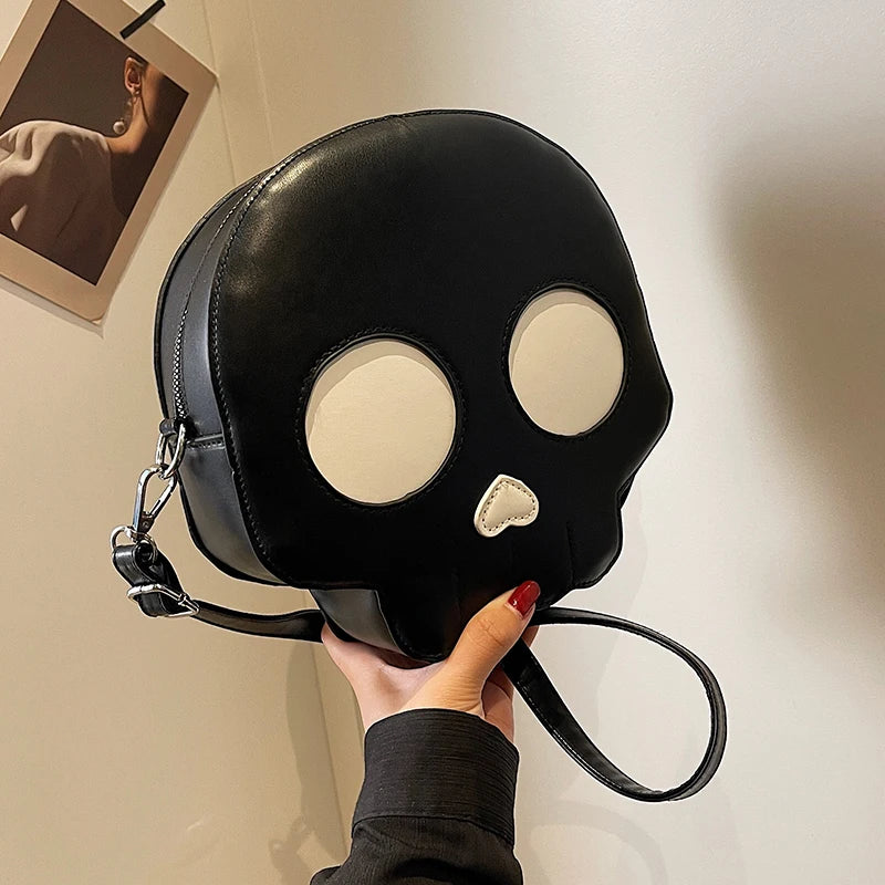 Skull style crossbody bag